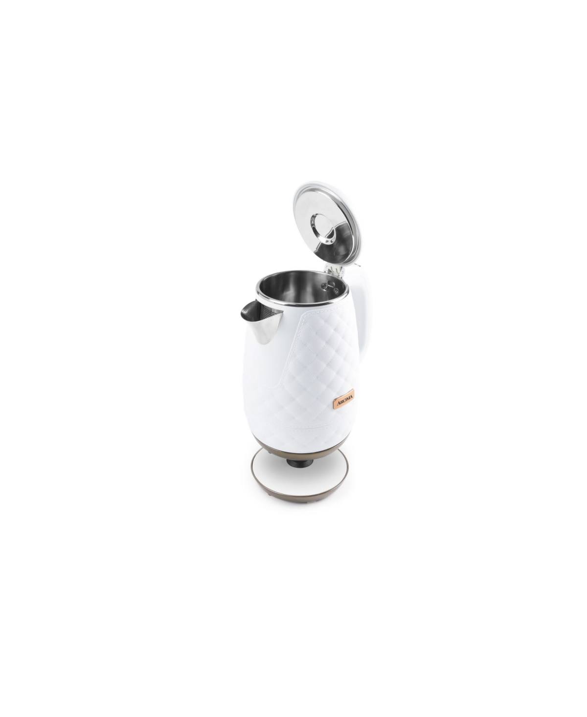 White 1.2L Stainless Steel Electric Water Kettle E980