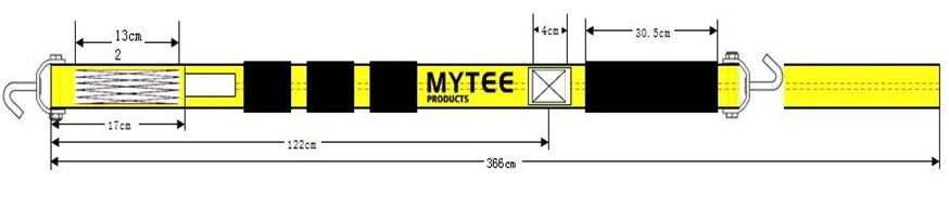 2" x 12' Over the Tire Strap with 2 Swivel Hooks Z42733