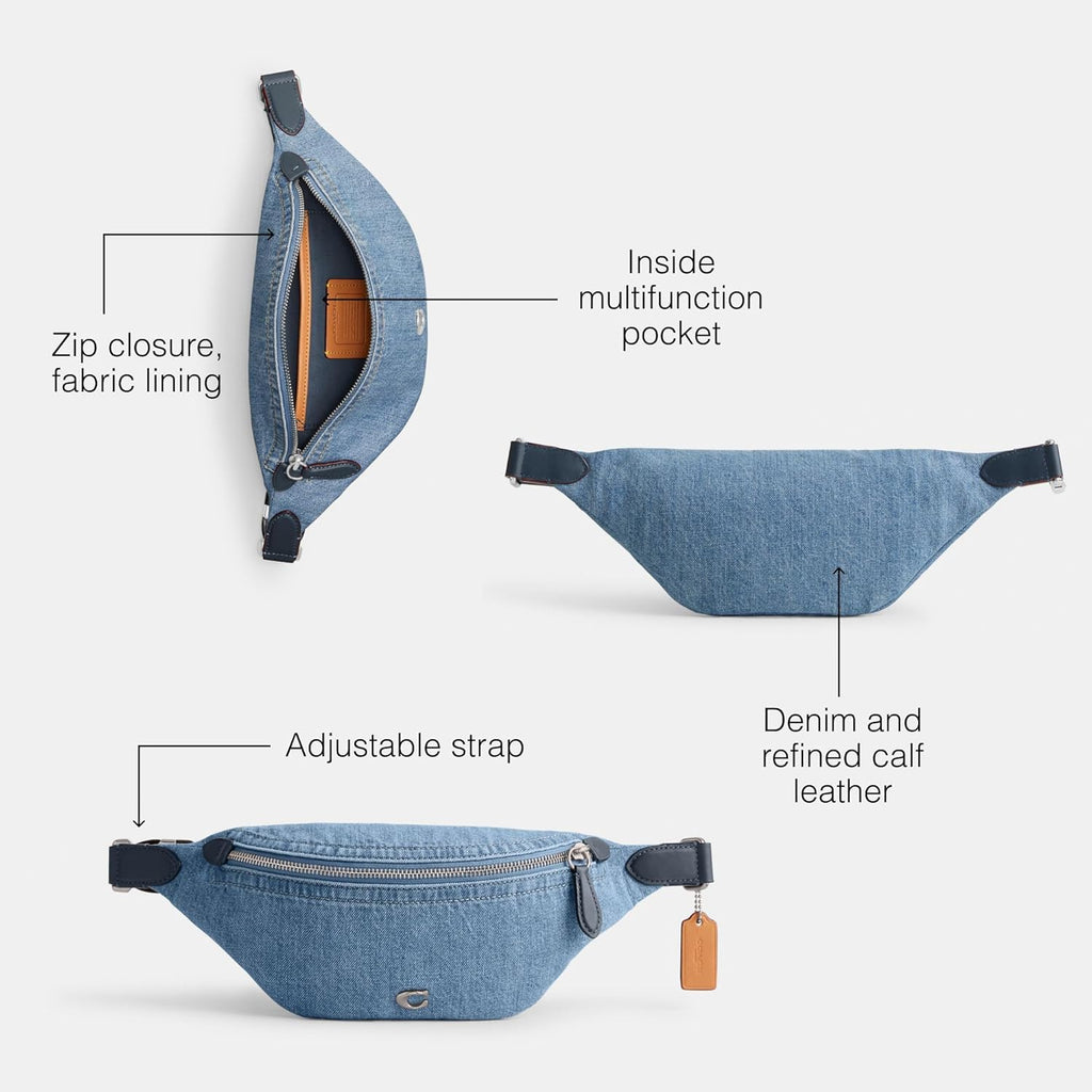 Indigo Denim Belt Bag Q48375