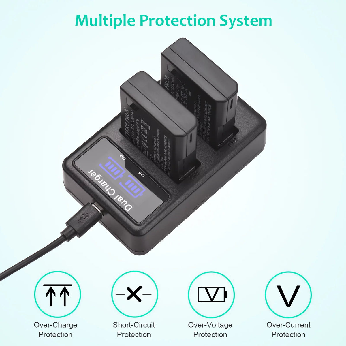 7.4V 1500mAh Replacement Battery 2pcs U127