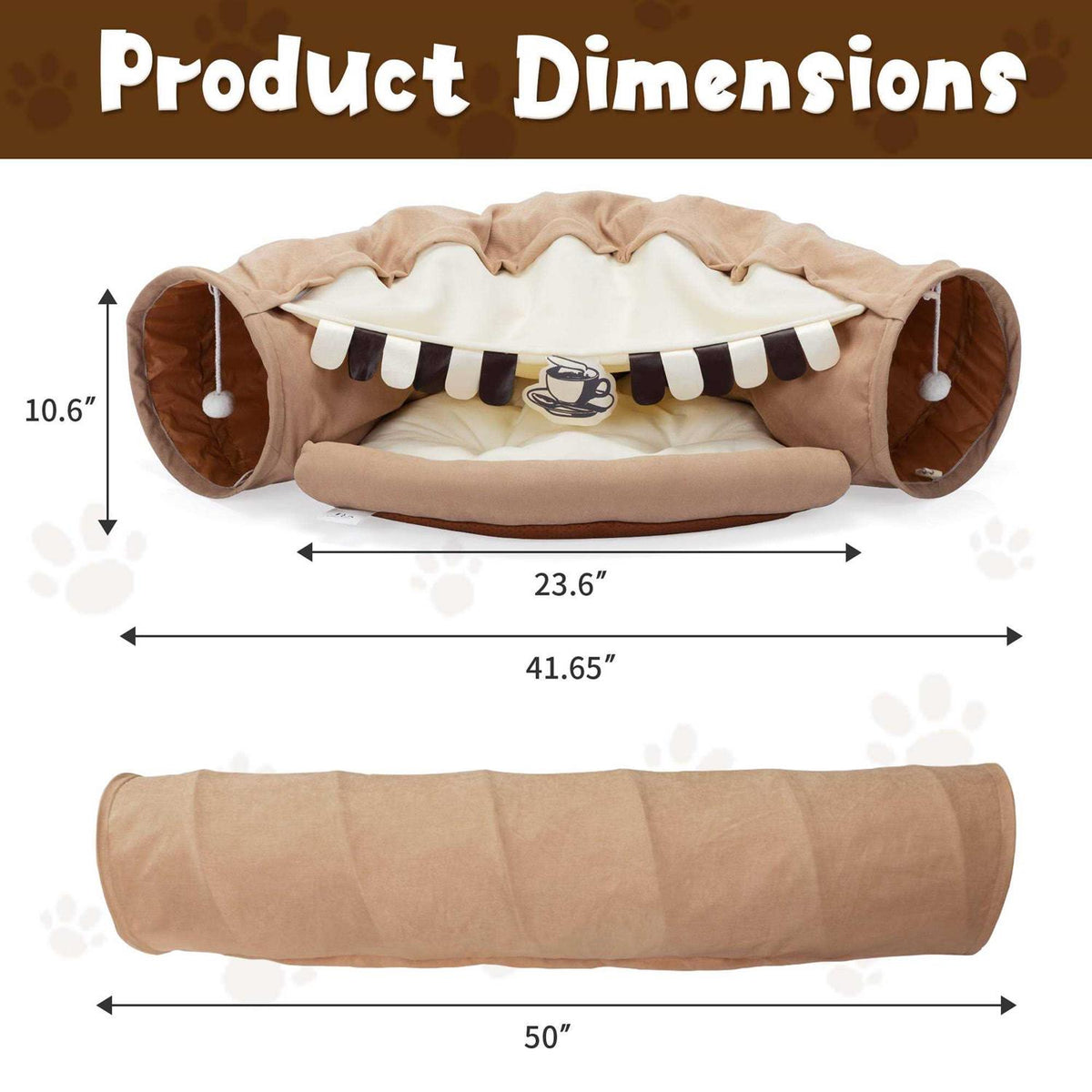 Cat Tunnel with Cat Bed J4610