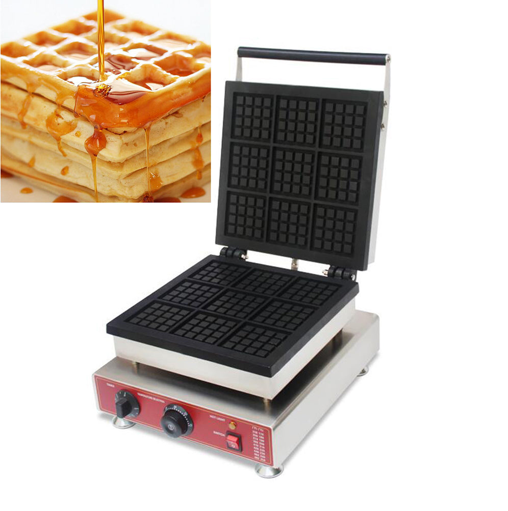 9pcs Square Waffle Maker Machine X245886