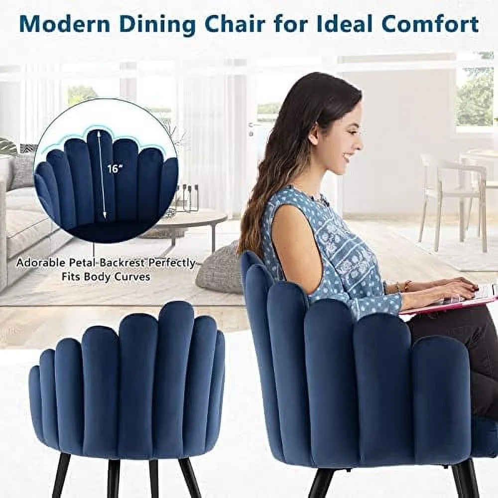Velvet High Back Upholstered Dining Chair A55887