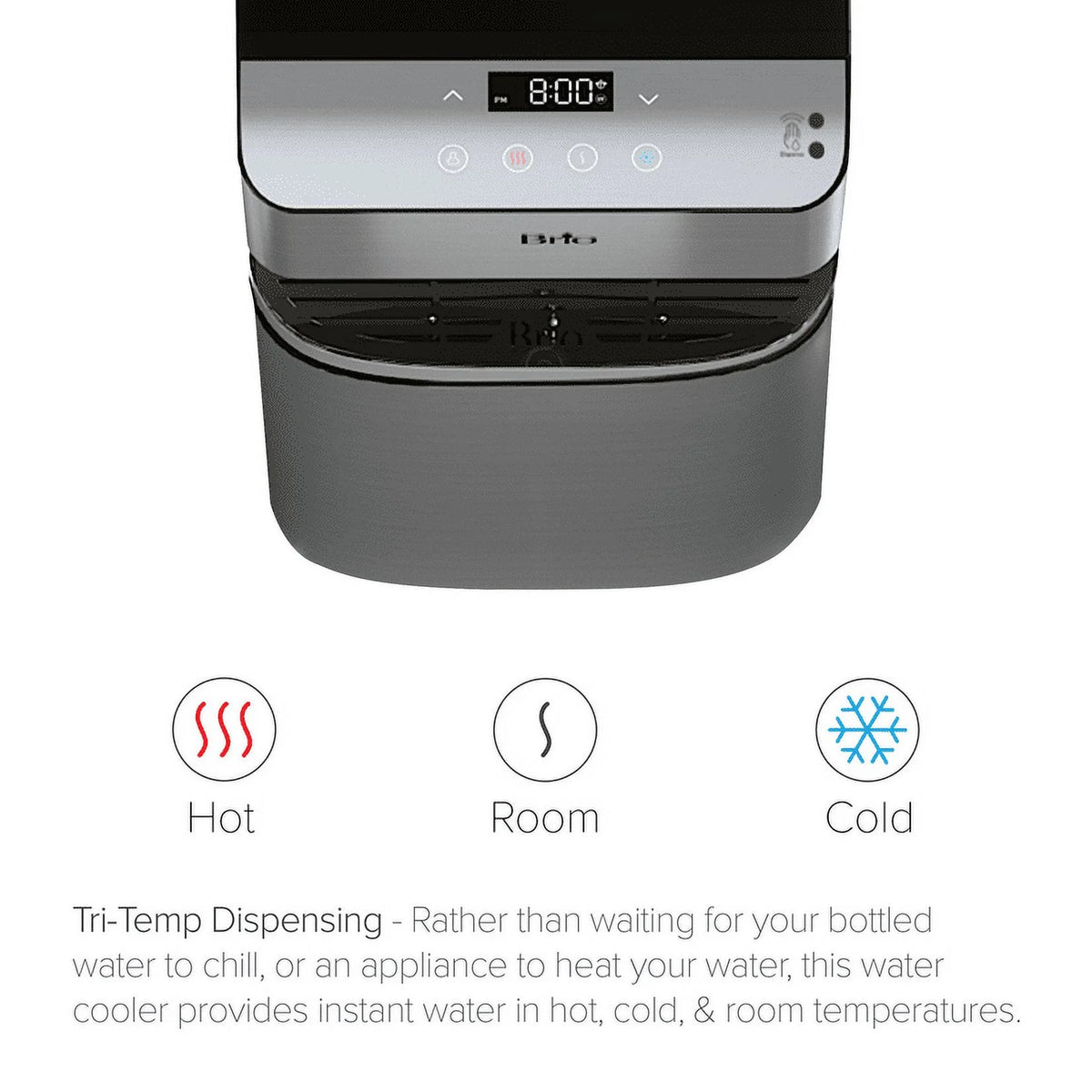 Touchless 3-Stage Bottless Water Cooler Stainless Steel E844406