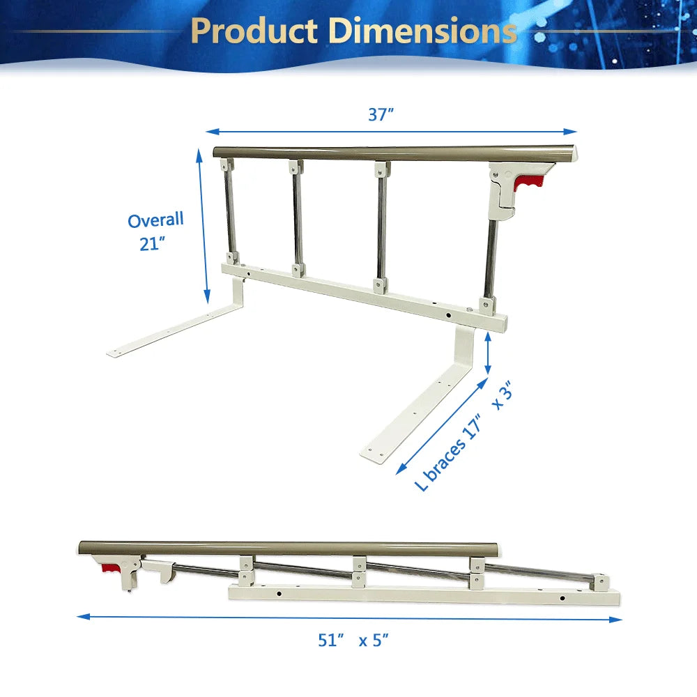 Adjustable Bed Side Assist Rail X1652