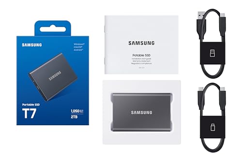 1TB Portable External Solid State Drive, Gray D988484