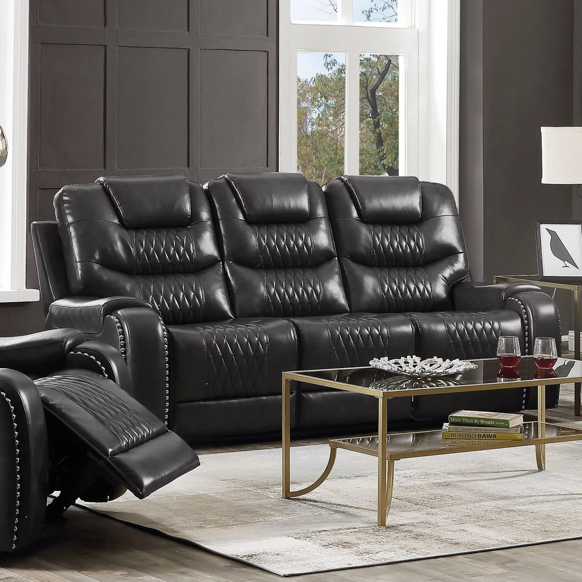 Magnetite PU Sofa O99163