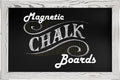 Magnetic Chalkboard with Rustic Frame W851085