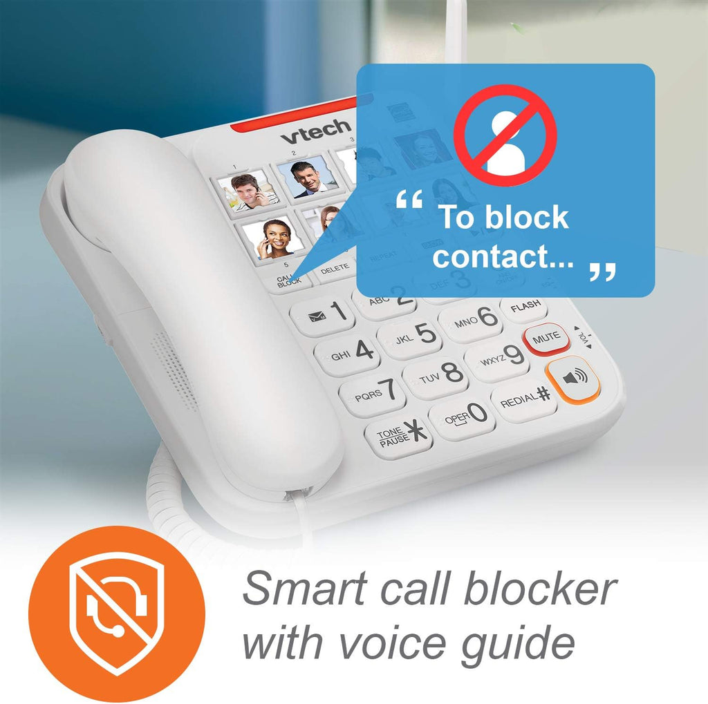 Amplified Corded/Cordless Phone with Answering Machine K3437