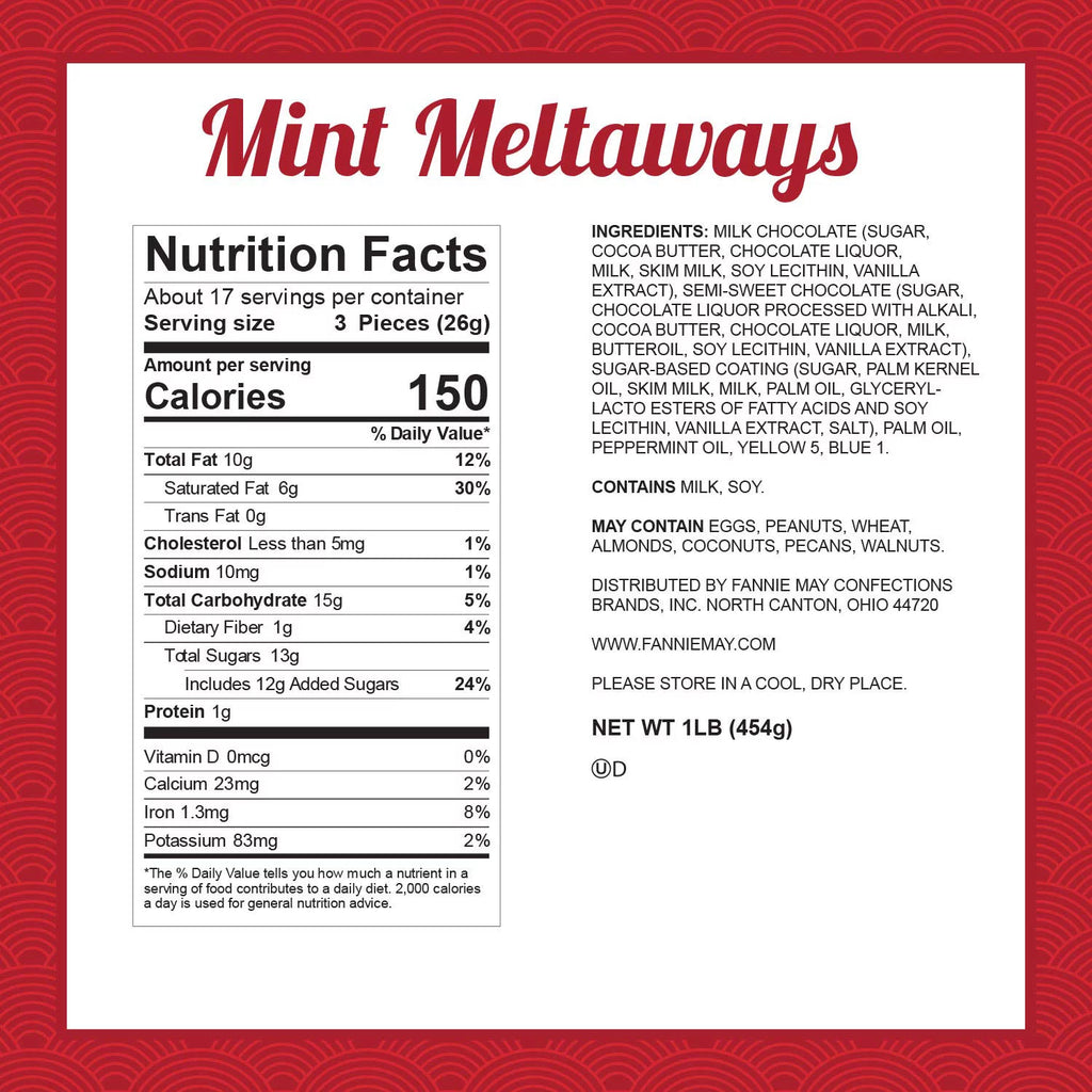 Milk Chocolate And Pastel Candy With A Mint Chocolate Center, 1 Lb N1674