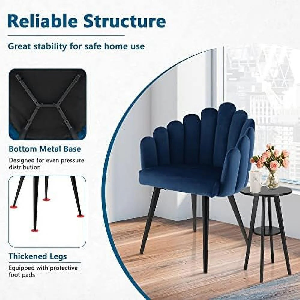 Velvet High Back Upholstered Dining Chair A55887