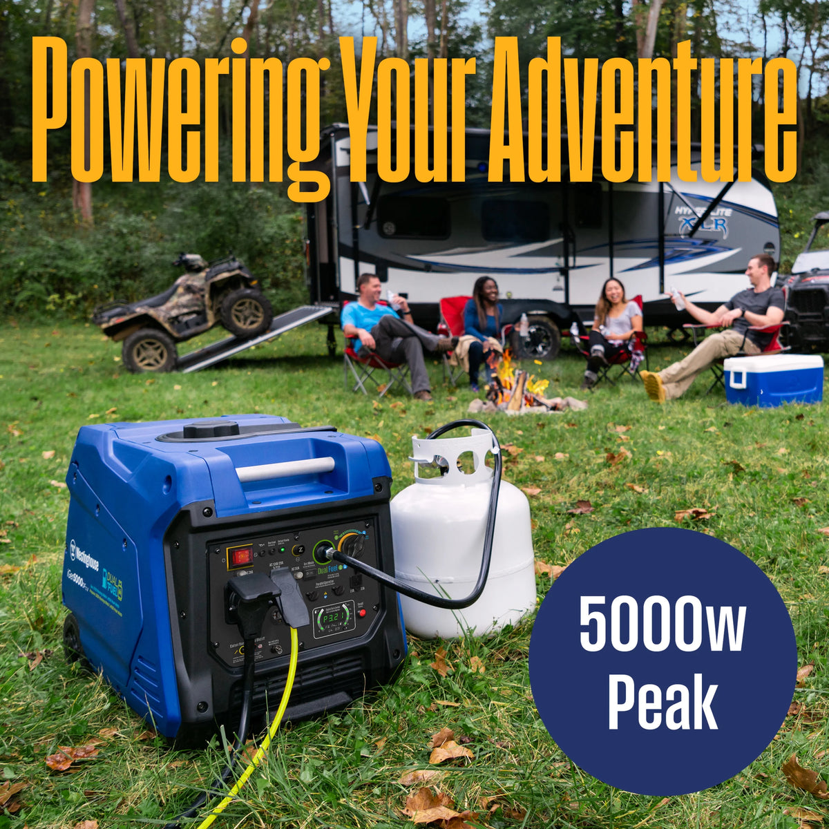 Gas Powered Portable Inverter Generator with Electric Start H7928