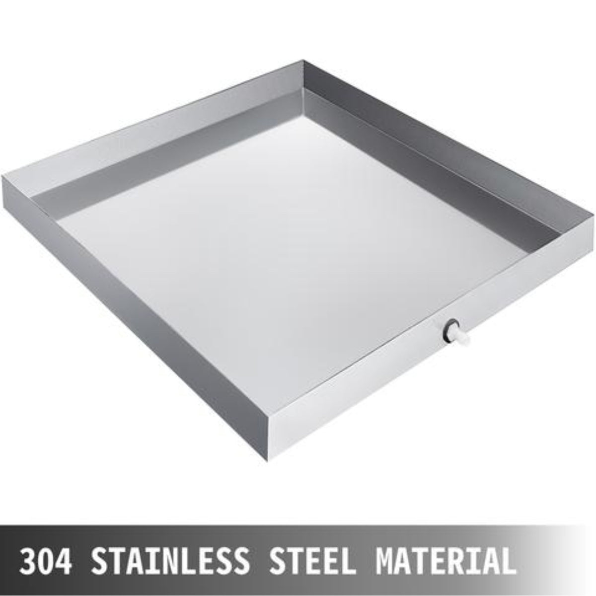 27 x 25 x 2.5 in. 304 Stainless Steel Washing Machine Drain Pan X8267