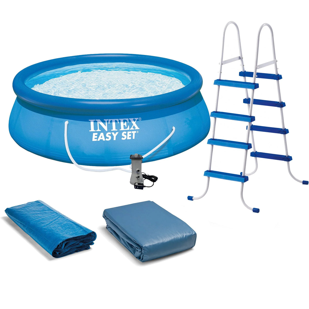 Above Ground Swimming Pool with Ladder and Pump J244