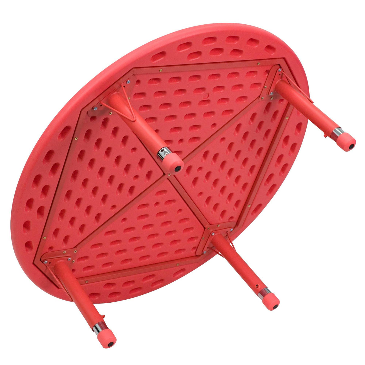 Red Plastic Height Adjustable Activity Table Z9114