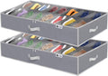 Extra Large Underbed Shoe Storage Organizer, Set of 2 Gray C212613