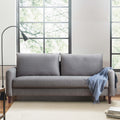 Light Grey Sofa with Curved Arms X711381
