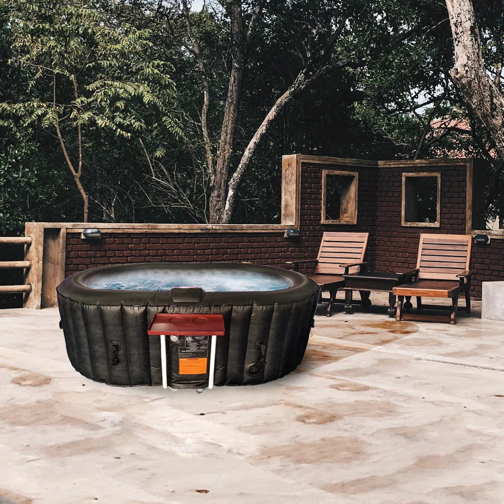 145 Gallon 2 Person Brown Oval Inflatable Hot Tub N648