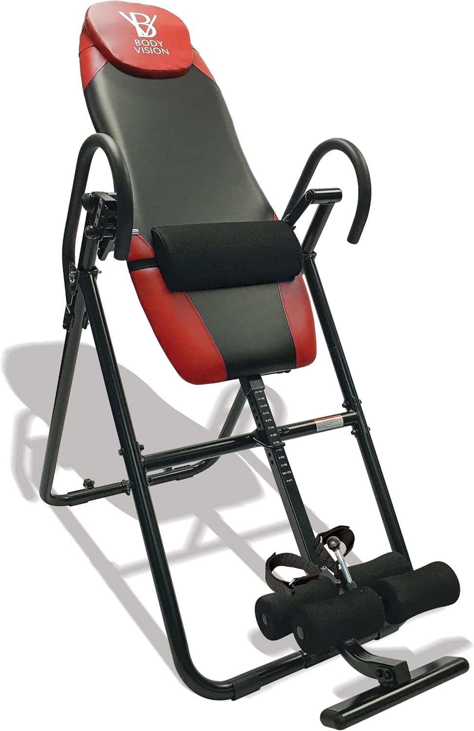 Red Heavy Duty Inversion Table with Removable Head Pillow & Lumbar Support Pad V797166