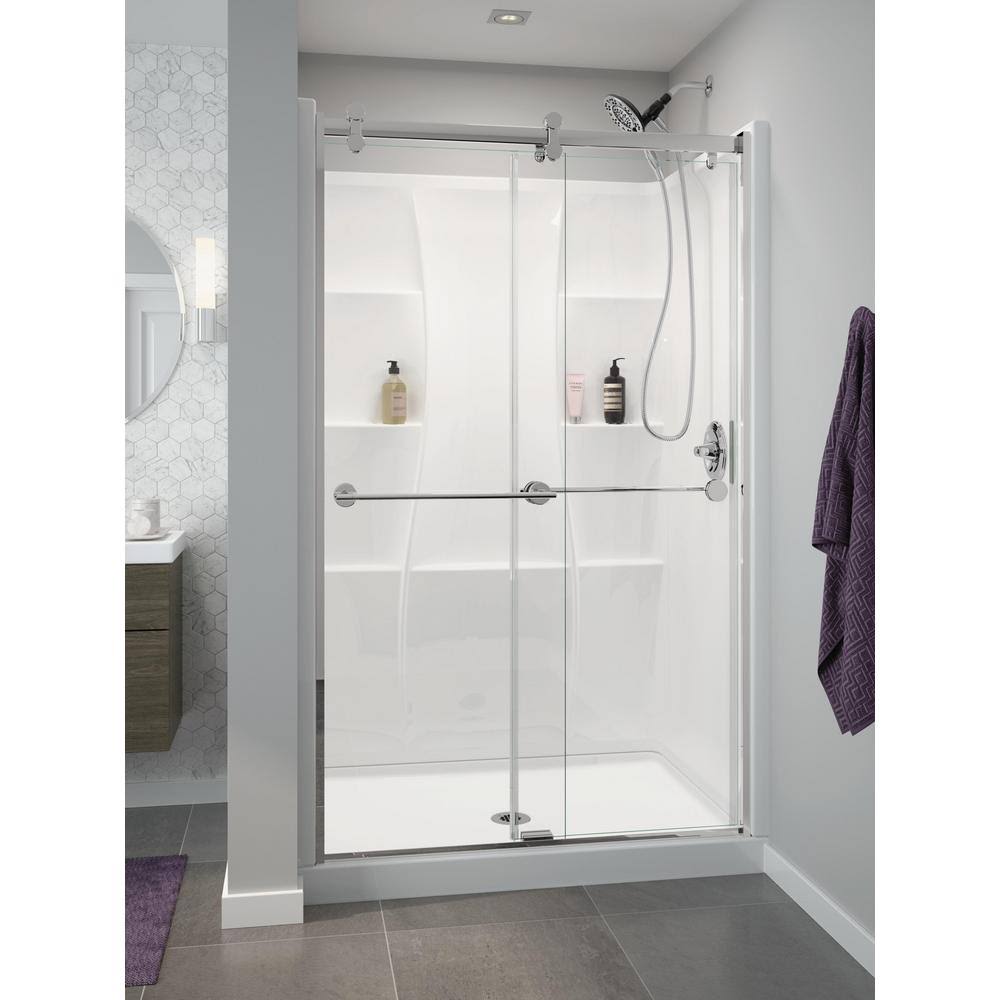 White 48 in. L x 34 in. D Shower Floor & Base E246