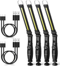 800 Lumens Foldable Rechargeable LED Work Light with Magnetic Base 4 Pack B404522
