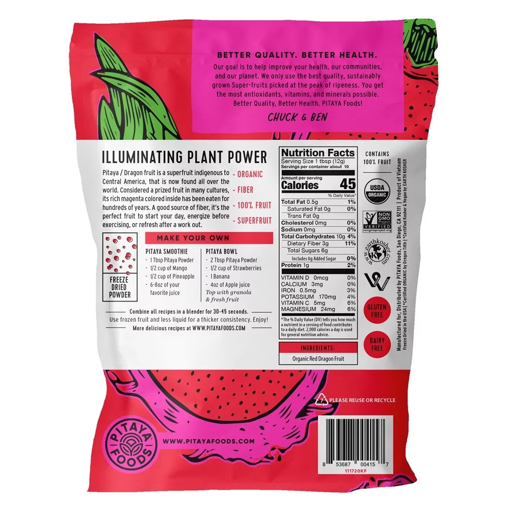 Organic Dragon Fruit Freeze Dried Powder 4 oz G846