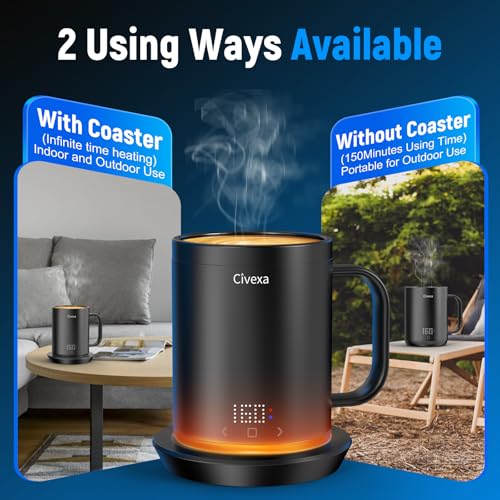 14 Oz Rechargeable Self Heating Coffee Mug J144942