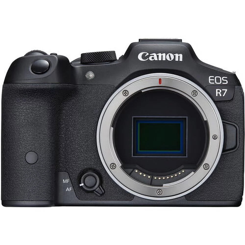 Canon EOS R7 Mirrorless Camera with 18-150mm Lens, Microphone, Tripod Grip, 64GB Accessory Bundle (37 Items) N908014