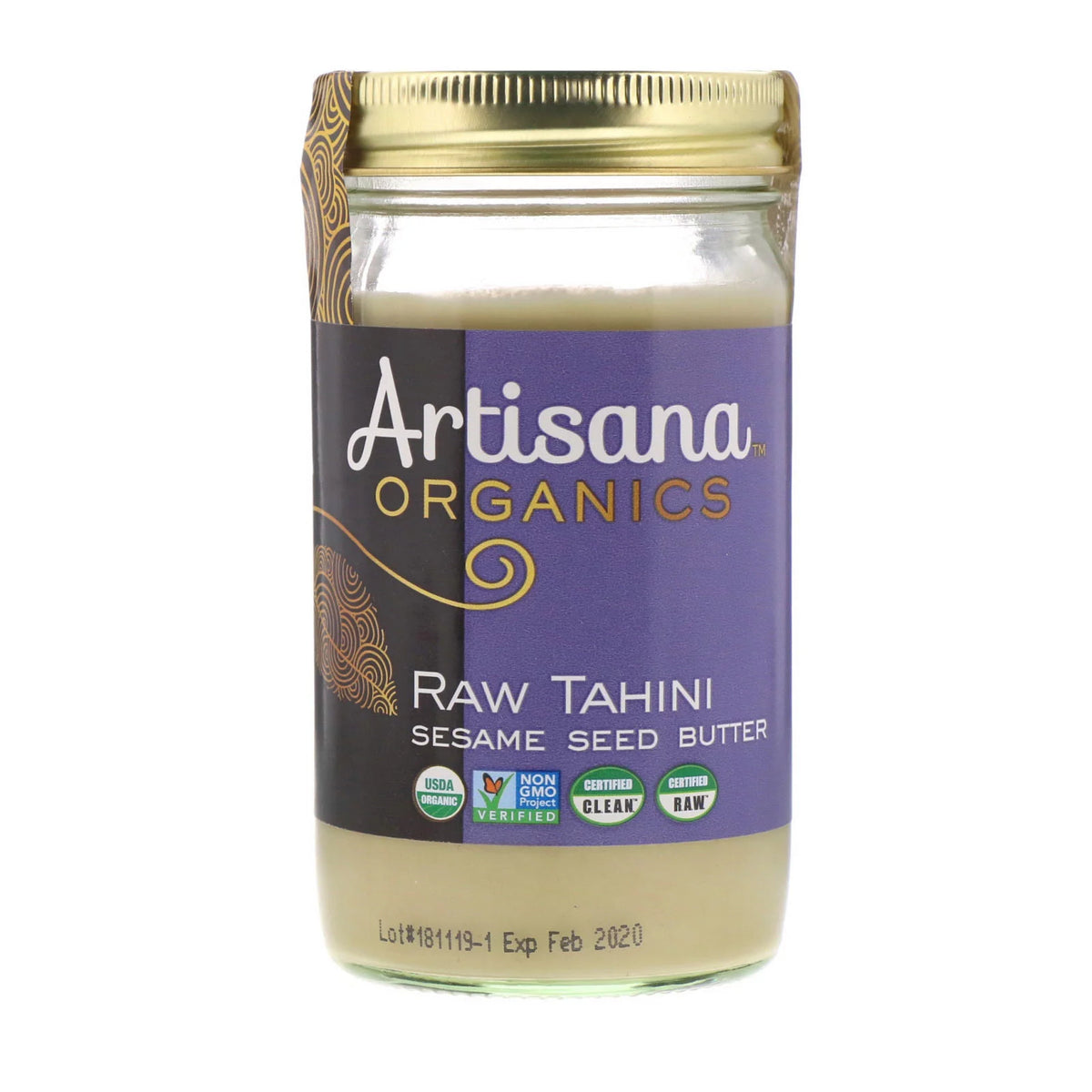 14 oz Pack of 4 Organic Raw Tahini Sesame Seed Butter G894369