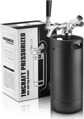 128oz Pressurized Stainless Steel Mini Keg with Cooler Jacket S56370
