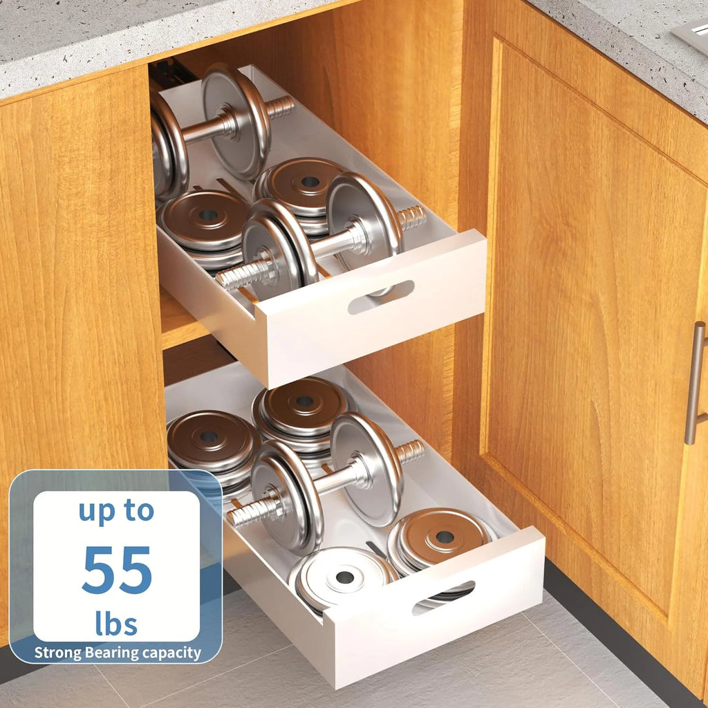 1 Pack 10-Inch Wide Carbon Steel Pull Out Cabinet Organizer W68896