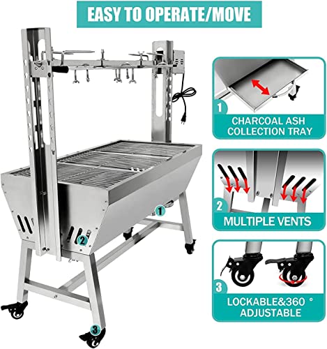 Stainless Steel Rotisserie Grill A55680