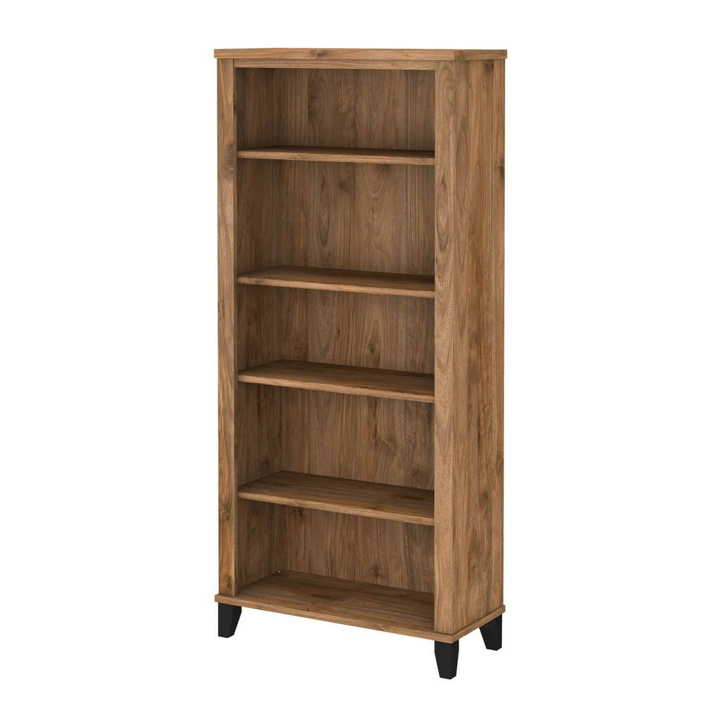 White 5 Shelf Bookcase O3803