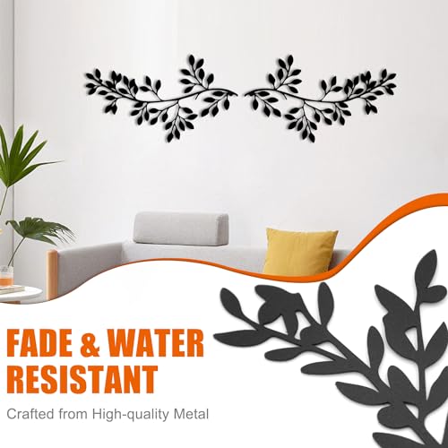 2 Pieces Metal Olive Branch Leaf Wall Decor S6578