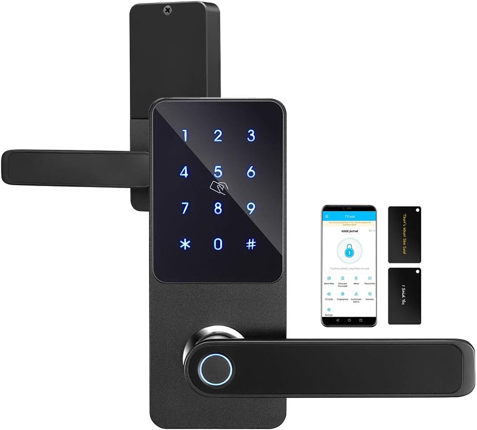 Smart Lock with Fingerprint Scanner and Keypad P332