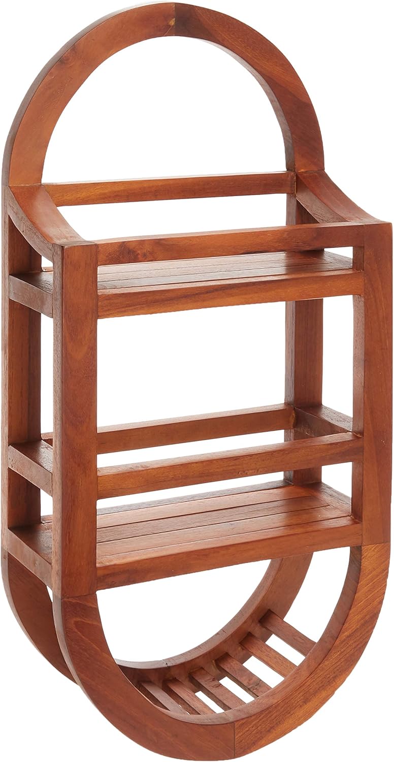Teak Shower Caddie Storage Organizer, 24" C8501