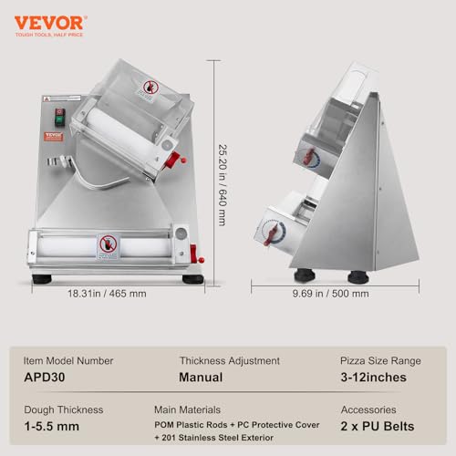 Stainless Steel Automatic Commercial Pizza Dough Roller Sheeter Q65698