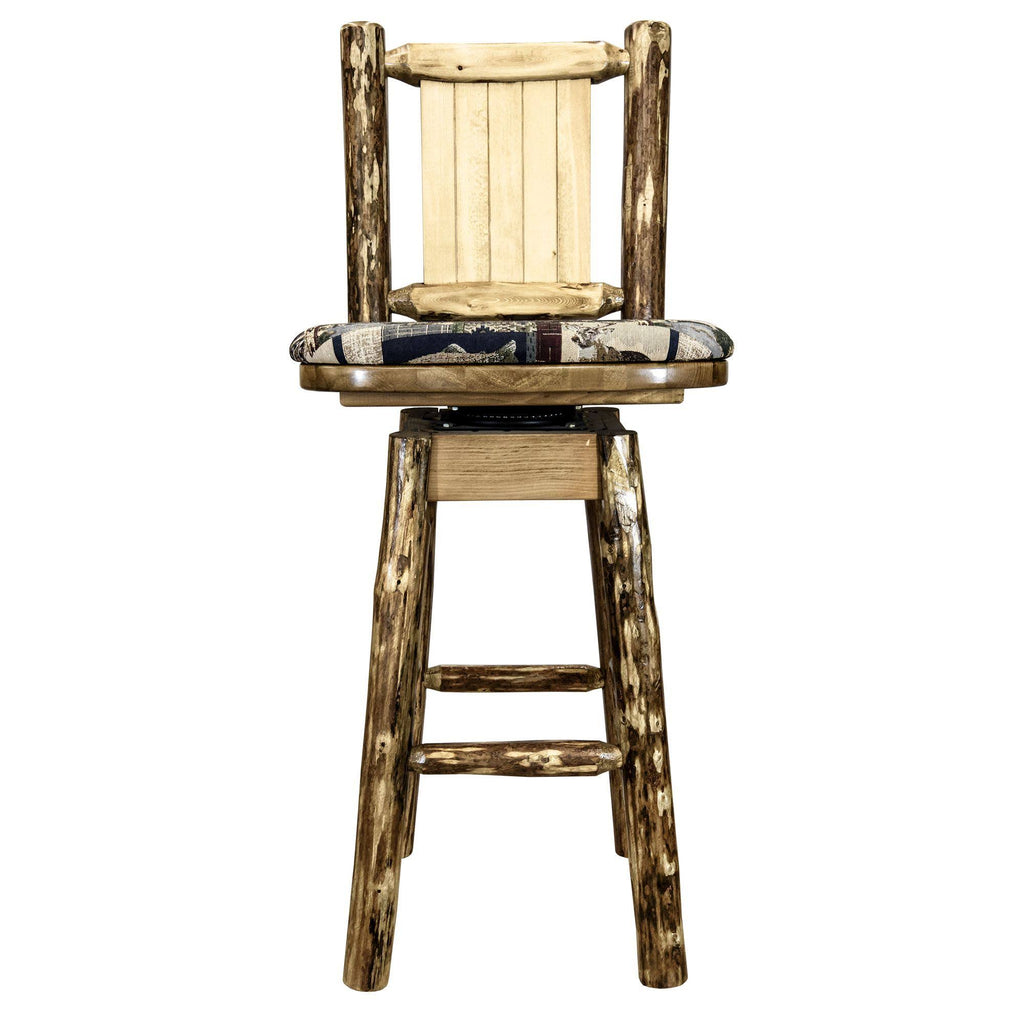 Counter Height Swivel Barstool with Back J14962