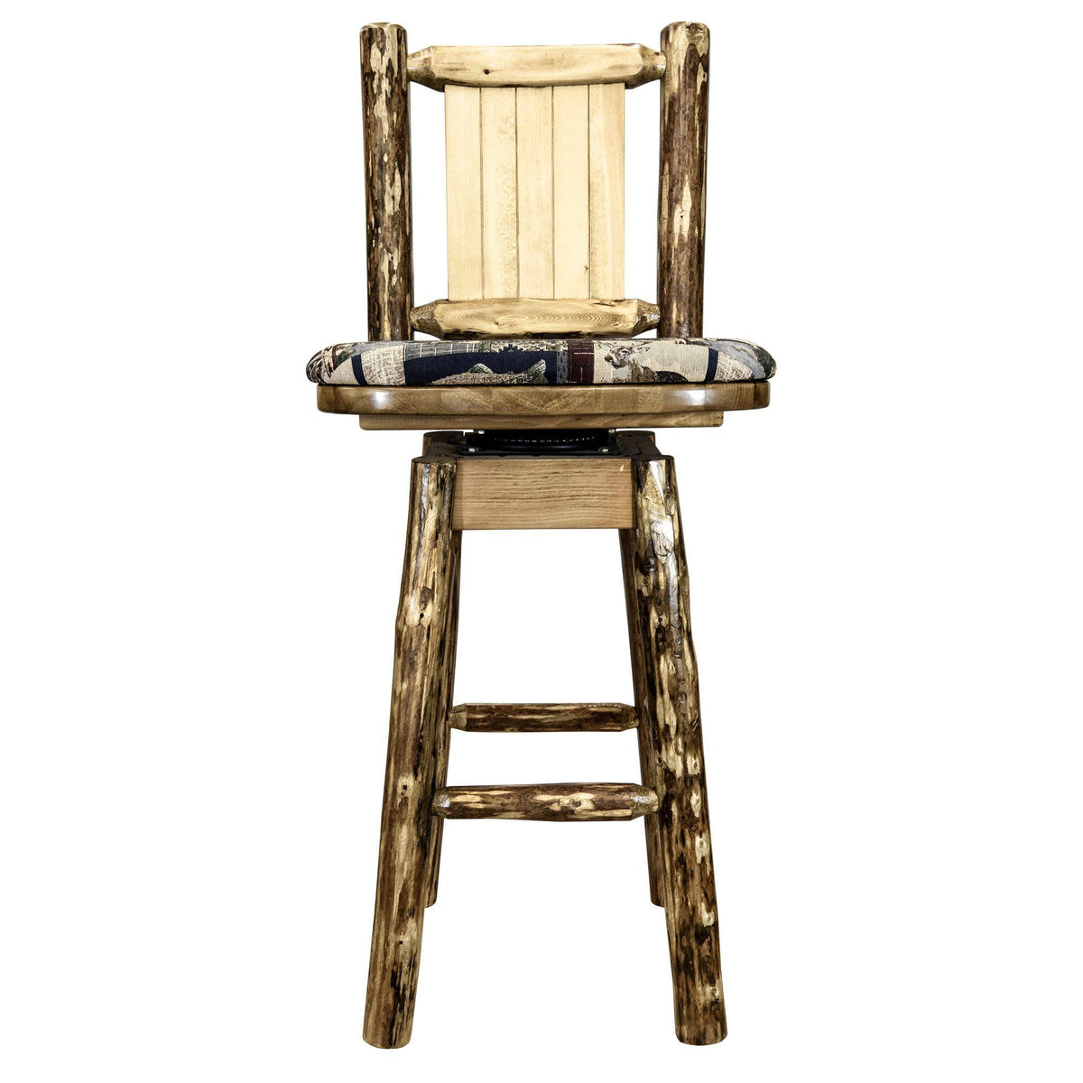 Counter Height Swivel Barstool with Back J14962