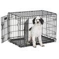 36-Inch Folding Dog Crate with Double Door E921465