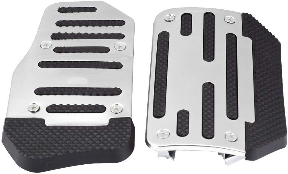 Blue Alloy Nonslip Brake Pedal Cover Pack of 2 W31908