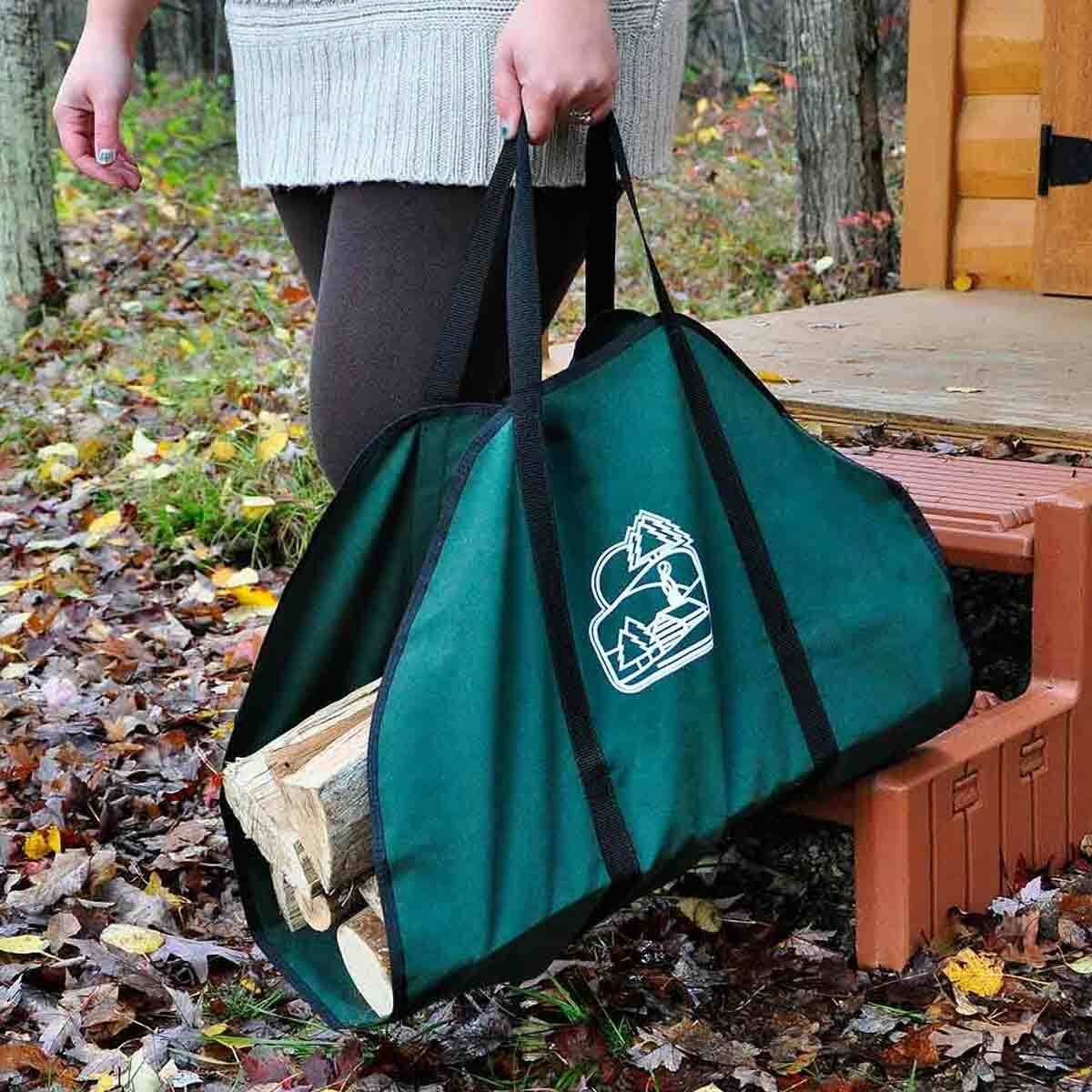 Firewood Carrier with Black Trim B18322