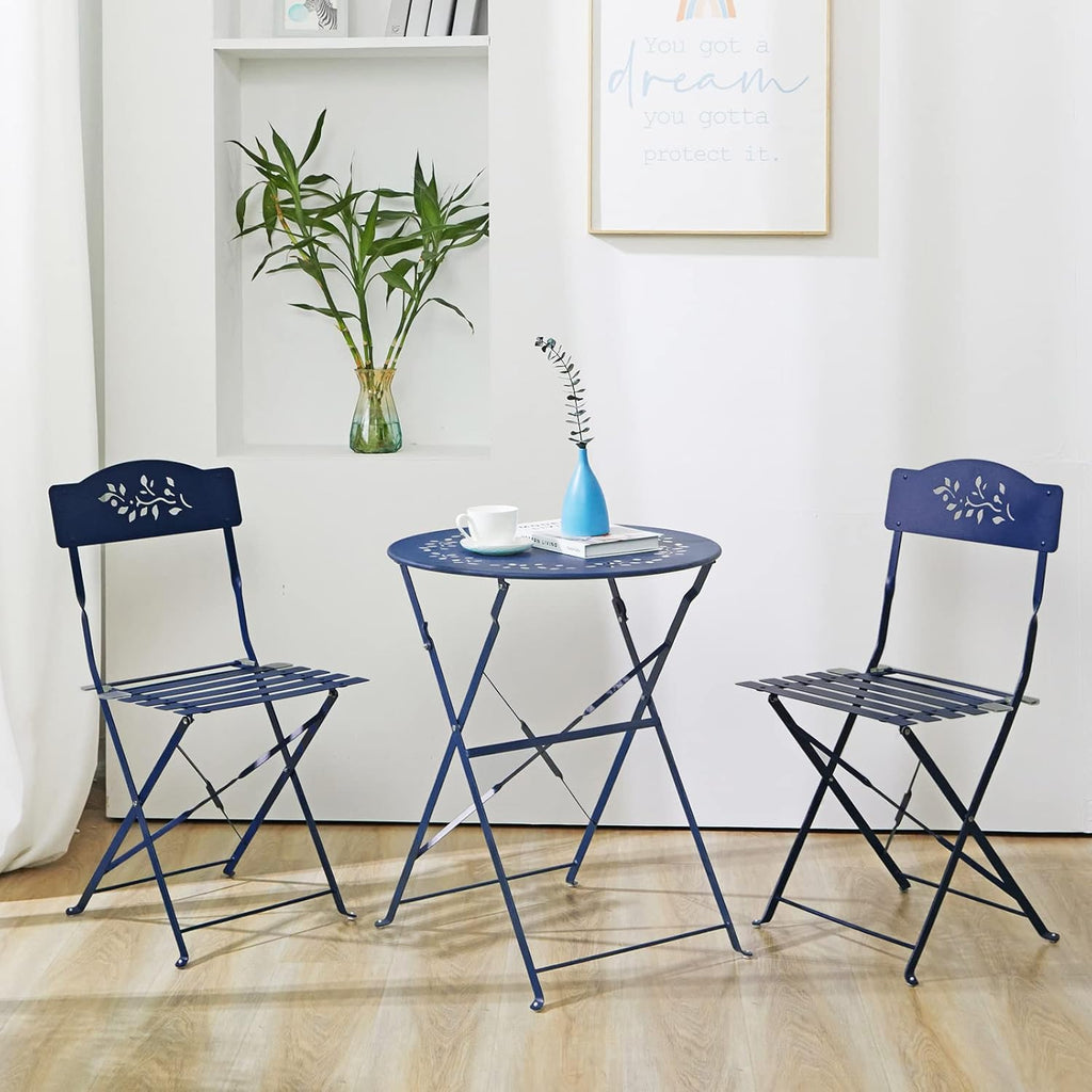3 Piece Folding Patio Bistro Set O766711
