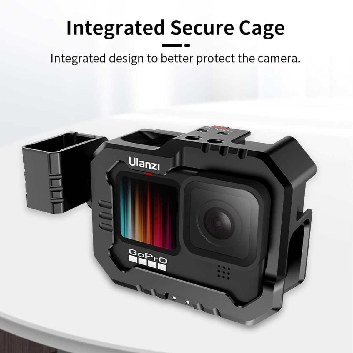 Aluminum Video Case with Cold Shoe Mount for Gopro 9/10 M920812