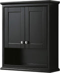 Wall-Mounted Storage Cabinet in Dark Espresso B171596