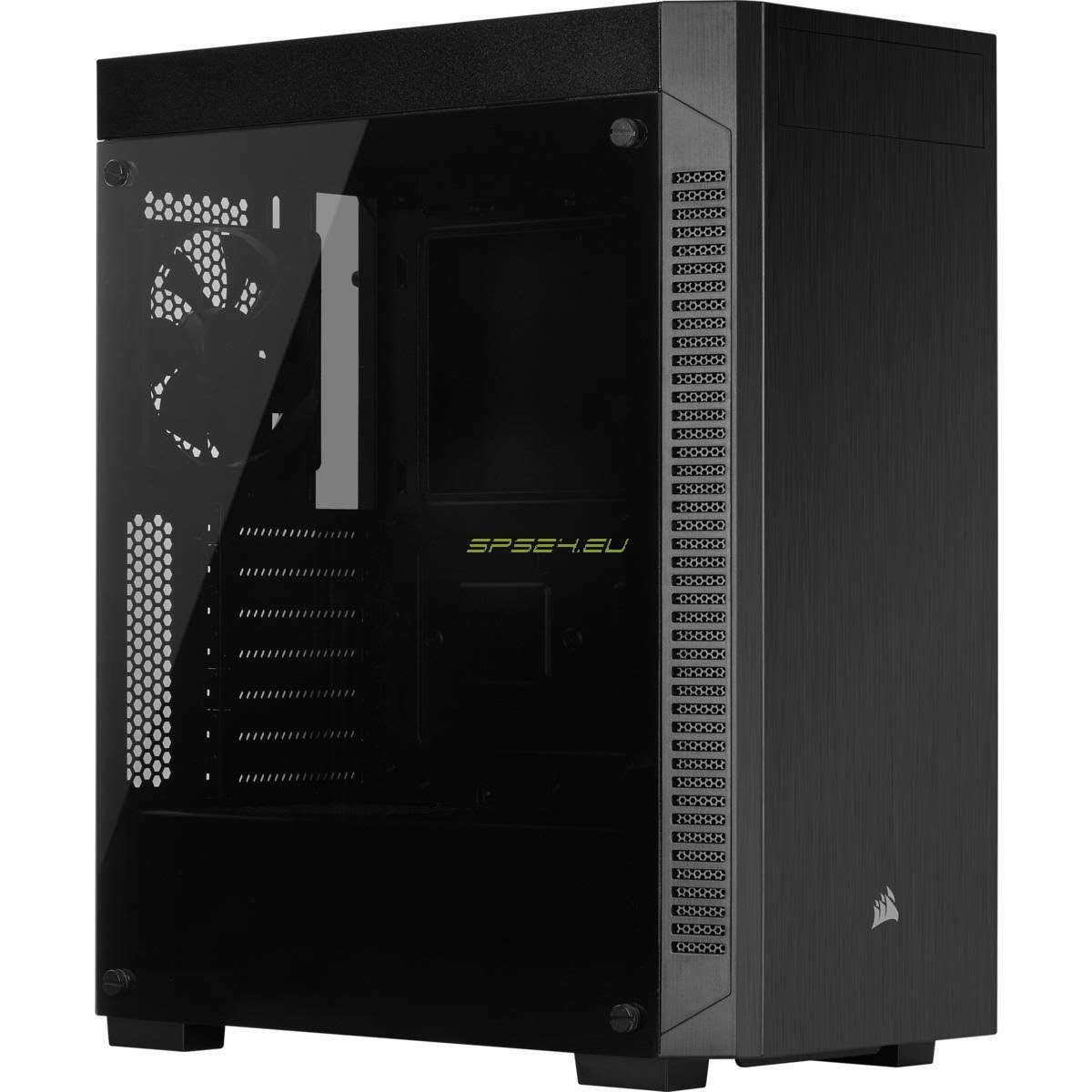 Black Mid-Tower Gaming Computer Case Q740