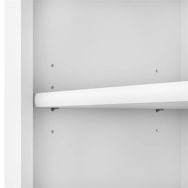 White 5 Shelf Bookcase O3803