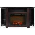 56 in. Electric Corner Fireplace with 1500W Fireplace Insert J685103