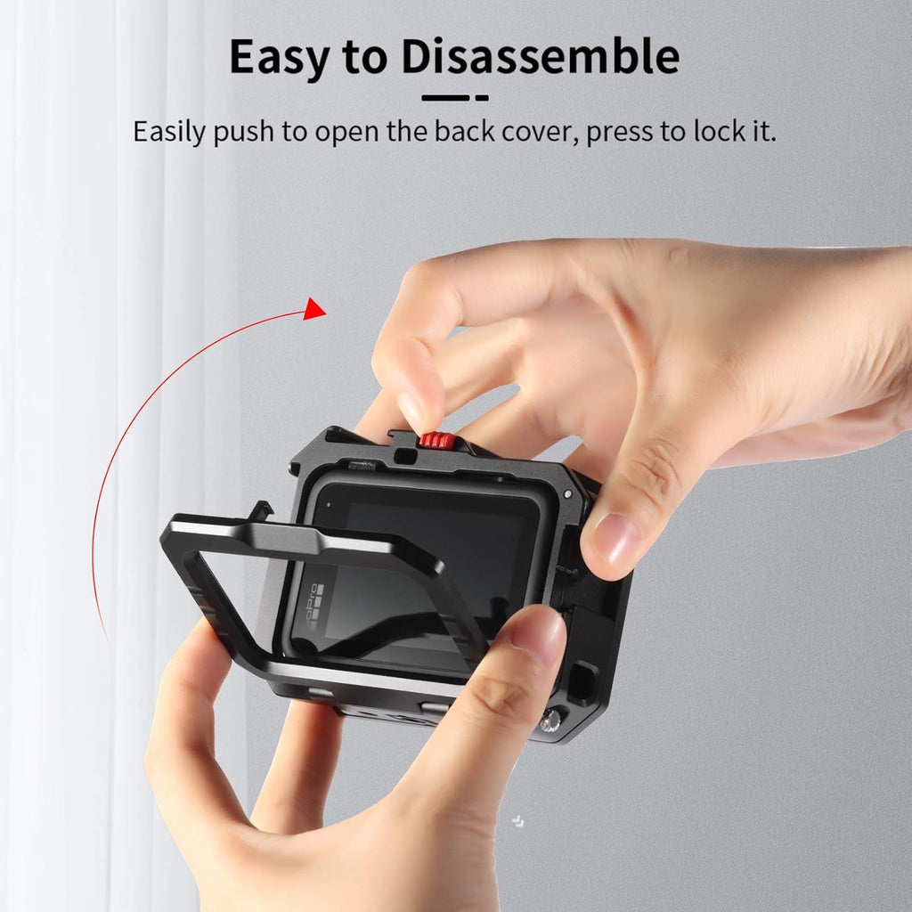 Aluminum Video Case with Cold Shoe Mount for Gopro 9/10 M920812