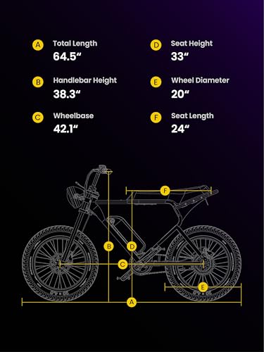 Peak 750W 25MPH Electric Bike with 20" Fat Tires and Front Suspension H2679